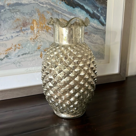 Neiman Marcus pineapple mercury glass vase - Picture 1 of 3